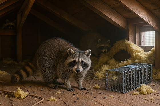 Raccoon Removal from Attic in Orlando